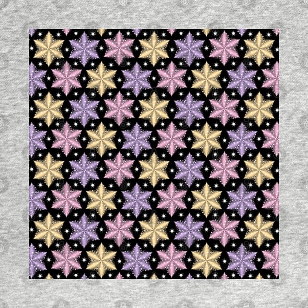 Sparkly Flowers Pattern by Designoholic